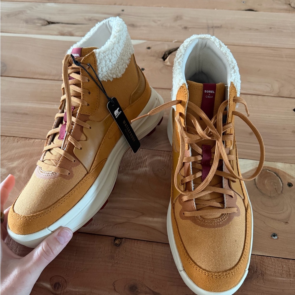 Sorel Women's Mustard High-Top Sneakers